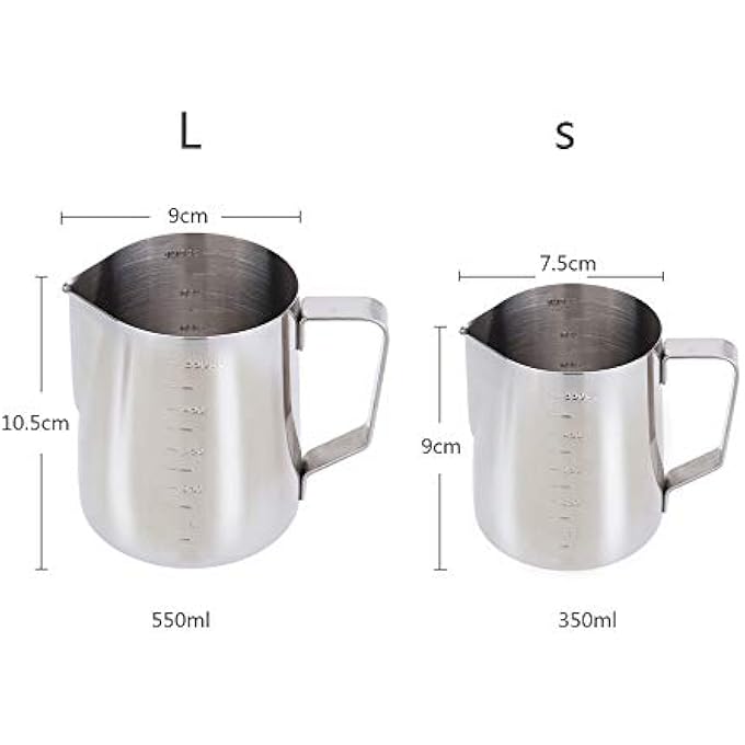 COPPS Stainless Steel Milk Frothing Pitcher Measurements Inside Perfect For Espresso Machines Milk Frothers Latte Art - Image 5