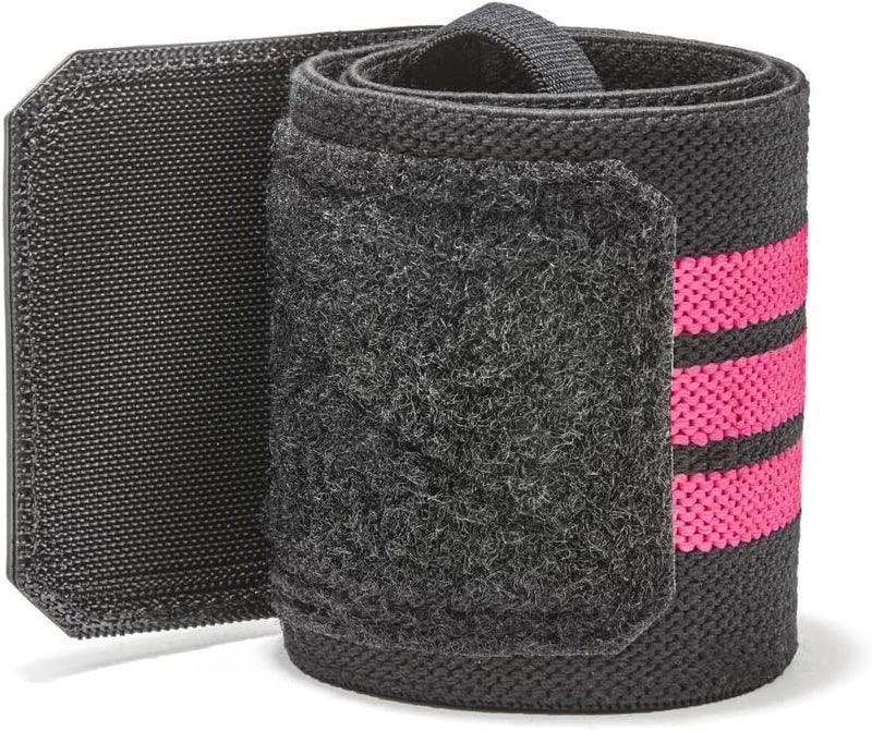 adidas Black/Pink Wrist Wraps - Image 3
