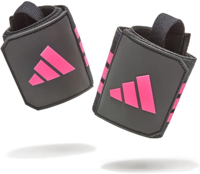 adidas Black/Pink Wrist Wraps - Image 1