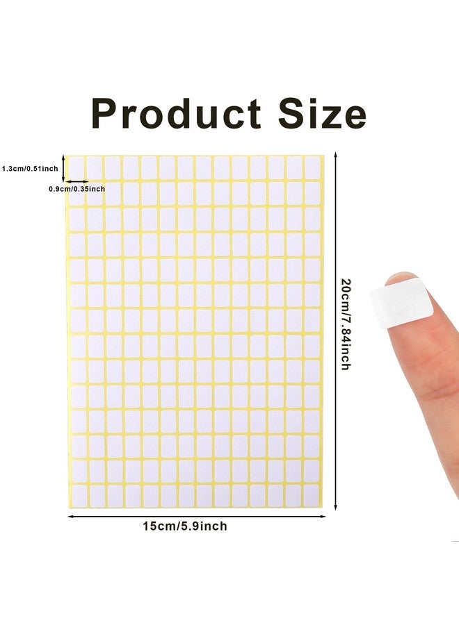 Sliverdew 2940 Pcs Matte Small White Labels Stickers Blank Labels Removable Price Tags Labels Stickers For Jars Boxes File Folders Envelopes School Office Kitchen (13 X 9 Mm) - Image 2