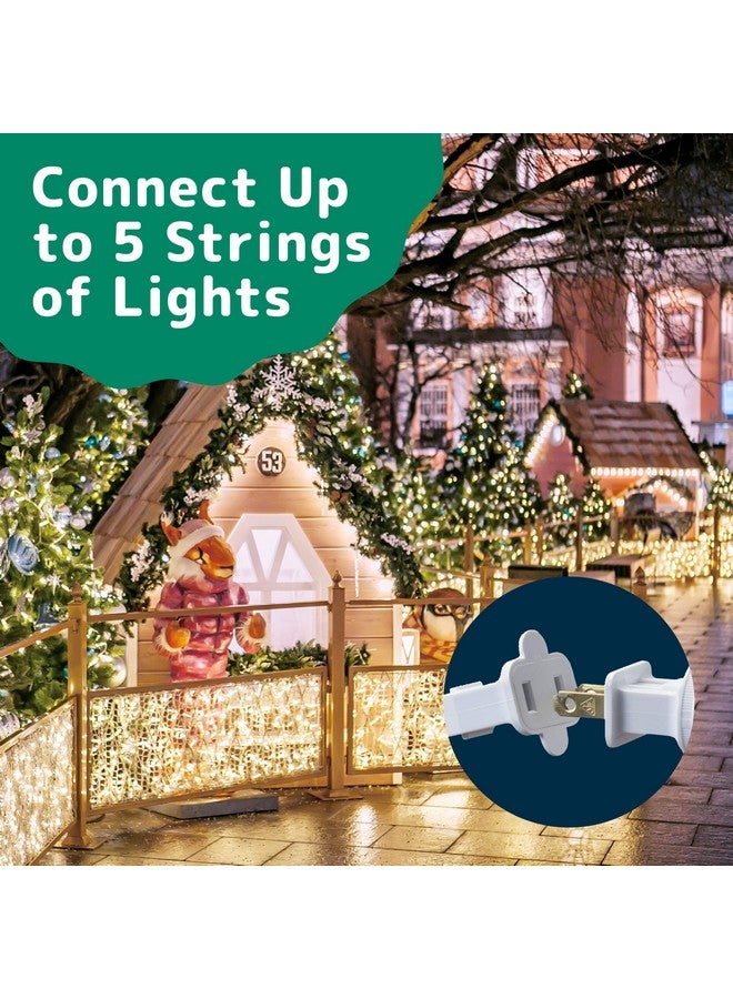 Prextex White Christmas Lights 100 Count - Incandescent Clear Warm White String Lights On White Wire - 20 Ft Xmas Tree Lights For Indoor Or Outdoor Decorations - Image 5