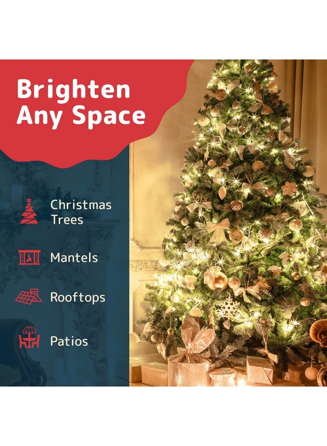 Prextex White Christmas Lights 100 Count - Incandescent Clear Warm White String Lights On White Wire - 20 Ft Xmas Tree Lights For Indoor Or Outdoor Decorations - Image 4