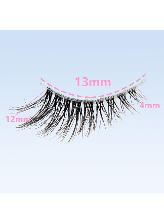 HY Cat Eye Lashes, Natural Half Lashes, False Eyelashes Set, Cat Eye 3D Artificial Lashes, Fluffy and Soft 10 Pairs Lash Set - Image 4