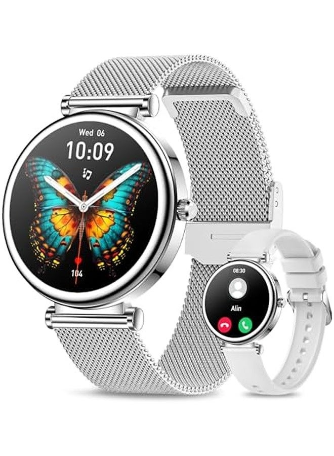 سكاي تاتش ساعة ذكية للنساء | متعقب لياقة بشاشة 1.27 بوصة مع مكالمات بلوتوث، أكثر من 100 وضع رياضي، مراقبة ضغط الدم، معدل ضربات القلب، النوم والخطوات، مقاومة للماء بمعيار IP67 - Image 1