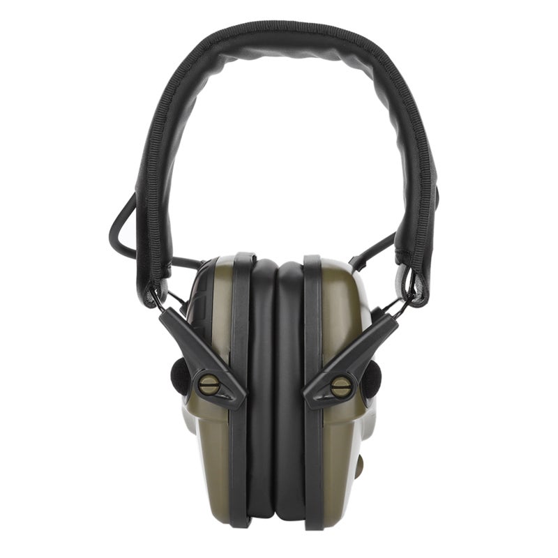 Electronic Earmuff: Military Green, Compact Folding - Auto Power Off, Sound Amplification for Outdoor Sports, Hunting - Image 3