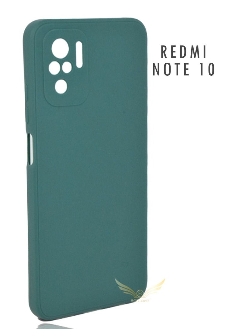 BORTONY Redmi Note 10 4G Case,Liquid Silicone Protective Case Cover With Camera Protection For Xiaomi Redmi Note 10 4G - Image 1
