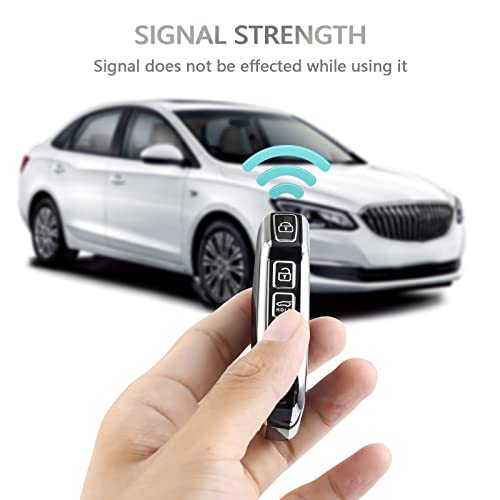 OFFCURVE غطاء مفتاح OFFCURVE لكيا - غطاء خاص لحافظة مفتاح كيا سيد سيراتو فورت نيرو سيلتوس سورينتو سول سبورتاج تيليورايد K5 - ملحقات مفتاح ذكي بدون مفتاح باللون الأسود - Image 5