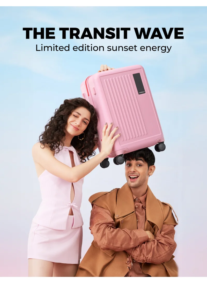 موكوبارا للتجارة ذ.م.م حقيبة ترانزيت ويف كابين بولي كربونات وردي