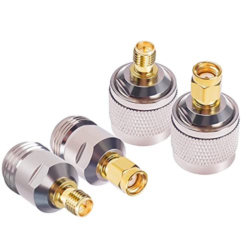 Goupchn N to RP-SMA Connectors Kit Coax Coaxial Reverse Polarity SMA Male Female to N Type Male Female Adapter Convertor - Image 4