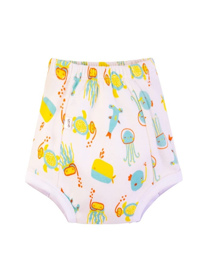 YouGotPlanB Unisex Babies Padded Underwear | Mixed| 100% Cotton | Soft Elastic | Semi-Waterproof | Mess Free | Potty Training Underwear for Babies | 4 Layer Protection | No Mark | Pack of 3 - Image 4