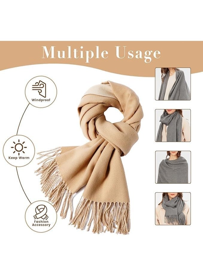 Womens Cashmere Scarf Large Pashmina Shawls and Wraps Light Blanket Scarf for Evening Dress Warm Daily Travel Office - Image 2