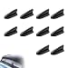 Hugwits 10 PCS Car Diffuser Shark Fin Antenna Air Vortex Generator Diffuser SelfAdhesive Spoiler Roof Wing Pointed Set Universal for Most Cars Black - Image 2