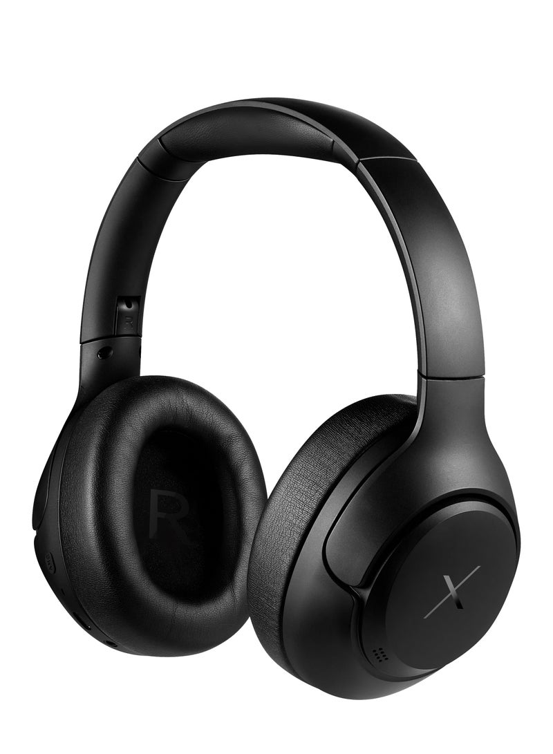 Volkano Hybrid Active Noise Cancelling Headphones with Multiple Modes, Hi-Res Sound, Upto 55H Playtime, Fast Charge, Soft Earcups, Bluetooth Headphones, Travel Black - Image 1