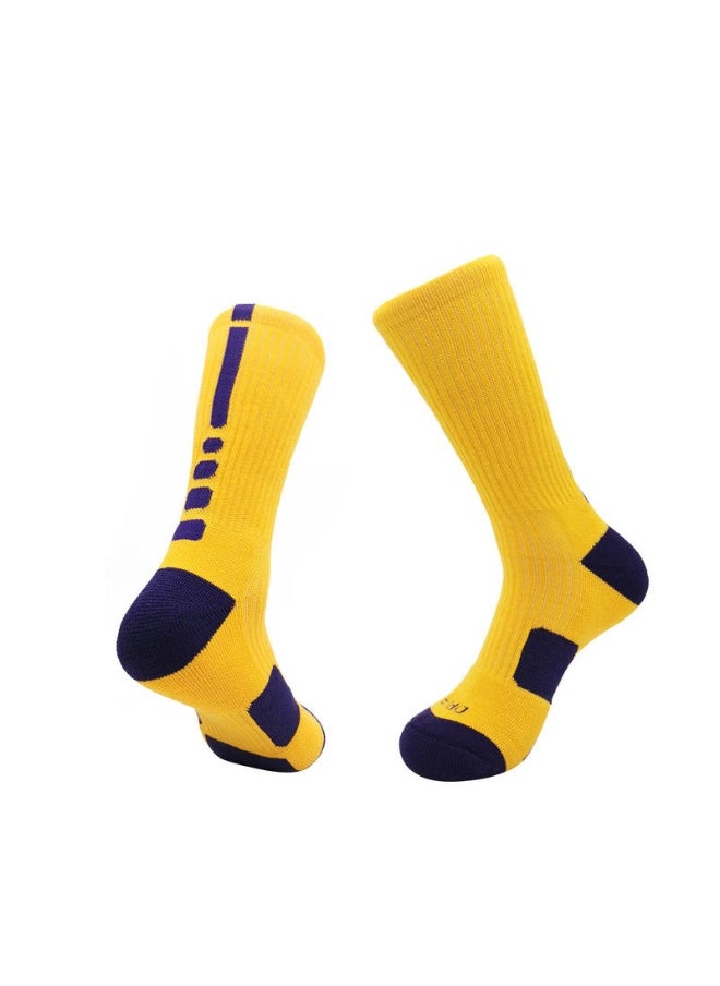 KUYING Fashion Anti Slip Breathable Sports Socks Three Piece Set 