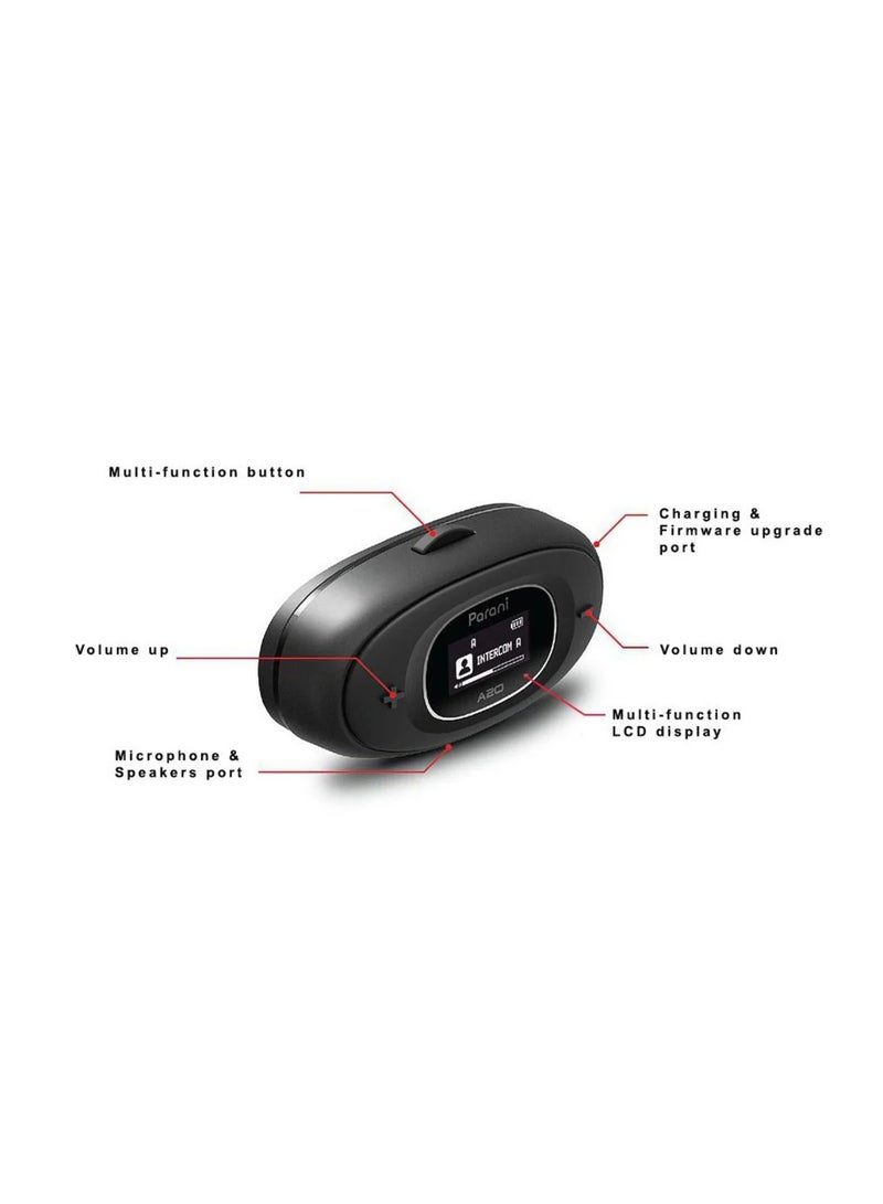 Sena Sena Parani Bluetooth A20 Premium Motorcycle Intercom with LCD  - Image 2