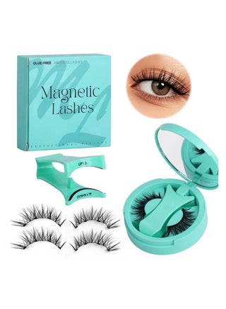 Magnetic Reusable Eyelashes Natural Look Manga Style No Glue Needed Lightweight And Comfortable All Day Wear