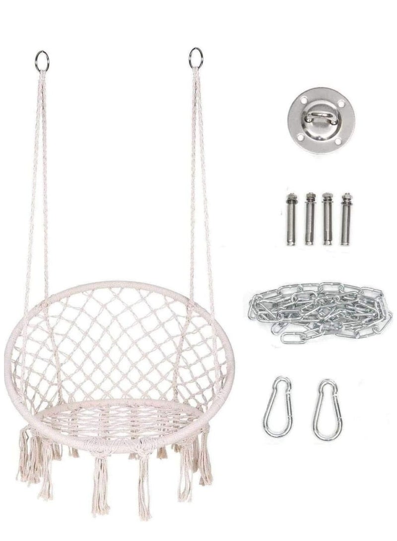 كرسي أرجوحة شبكي – كرسي معلق للشرفة والحديقة والبلكون - Image 1