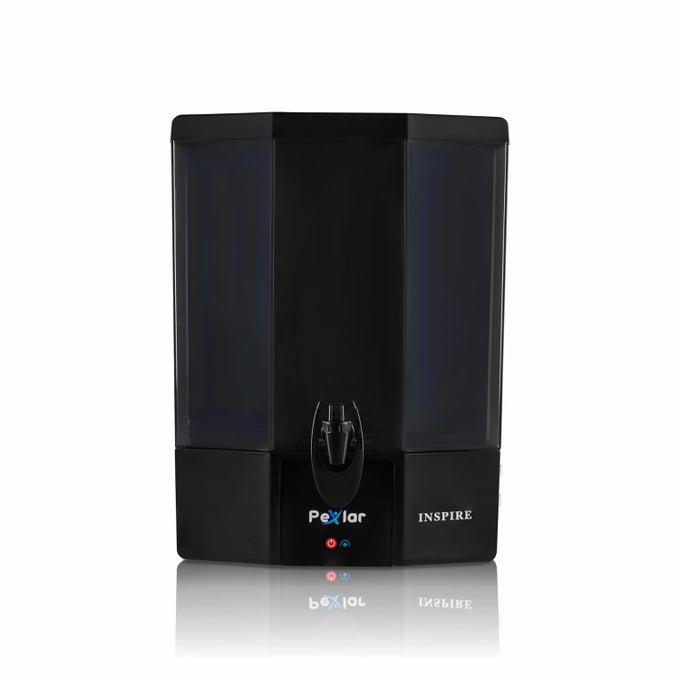 INSPIRE RO WATER PURIFIER FOR HOME HIGH TDS PURIFICATION UP TO 2000 MINERALRICH ALKALINE WATER MODERN BLACK DESIGN