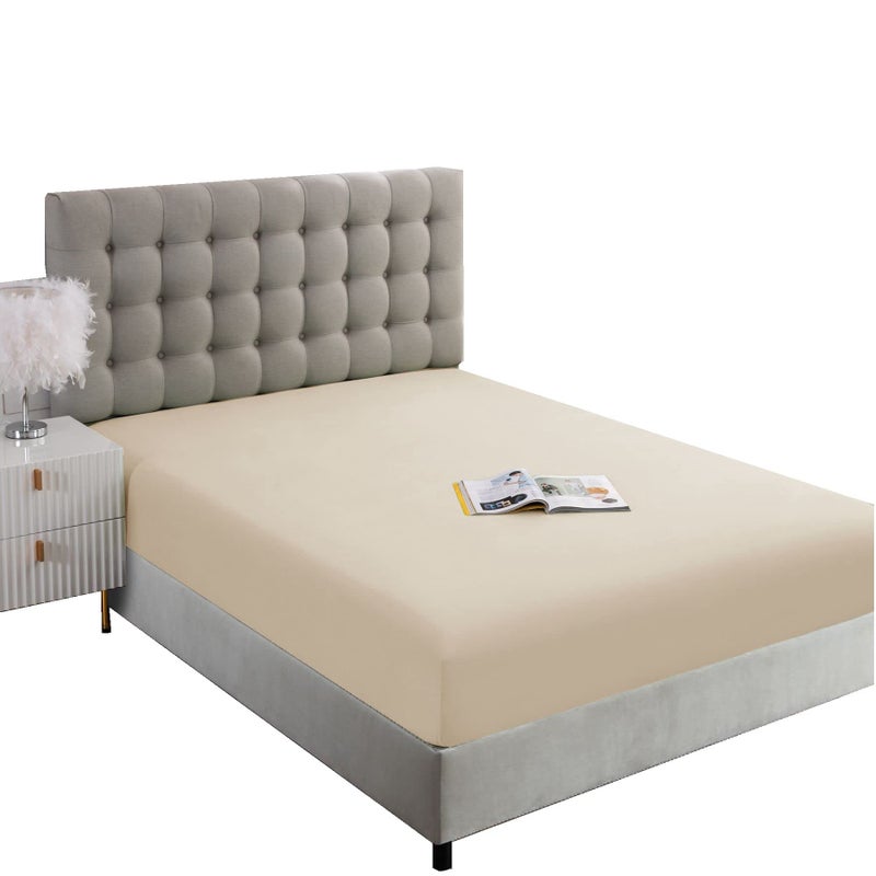 Ghooss Deep Pocket Fitted SheetGray Full Fitted Sheet OnlyHotel Luxury 1500 Bedding  Wrinkle Fade and Stain Resistant1 PackGrayFull