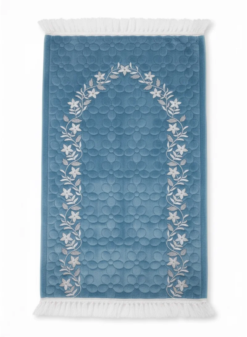 Hadiyath Al Madinah Embroidered Prayer Dress & Prayer Mat (2 Pcs) - HM