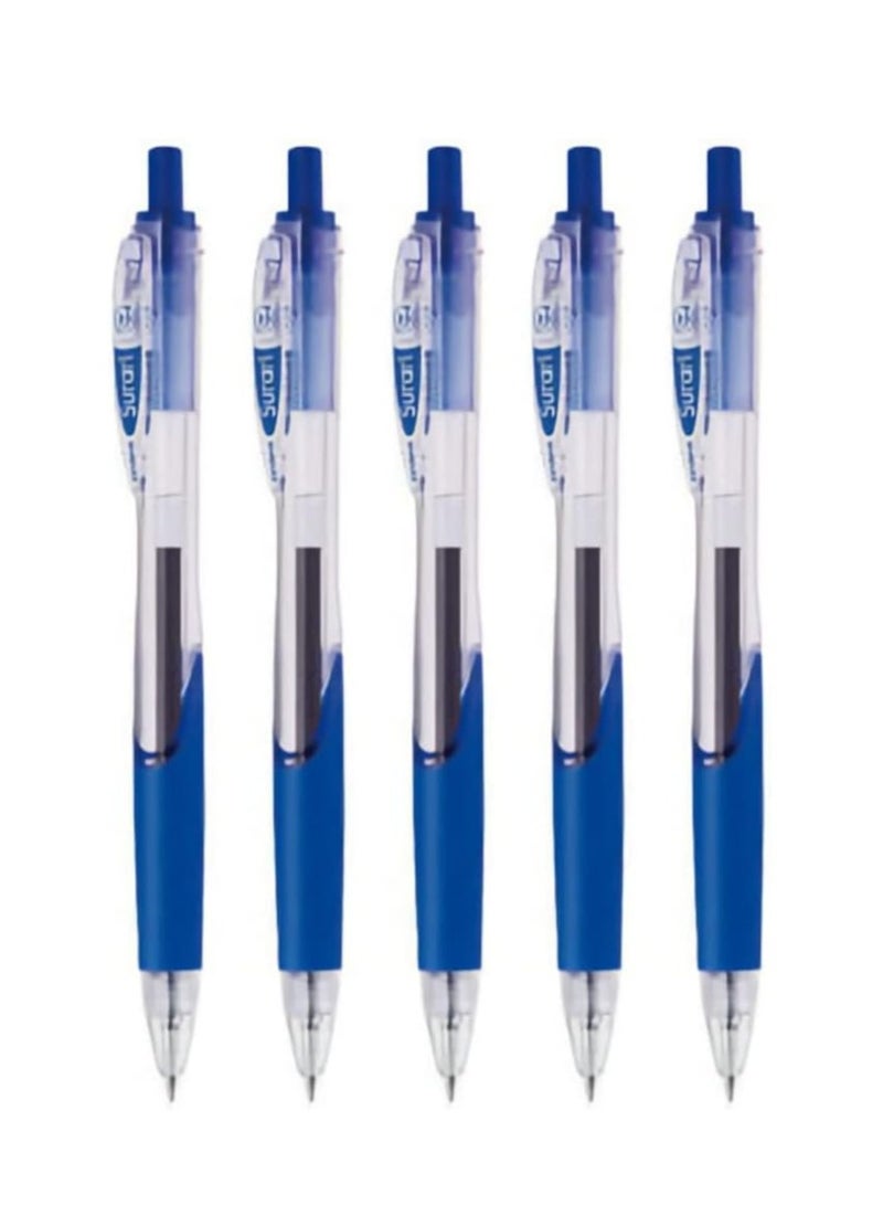 ZEBRA Emulsion Ink Ball-point Pen Surari 0.7mm Blue  Pack Of 10 - Image 1