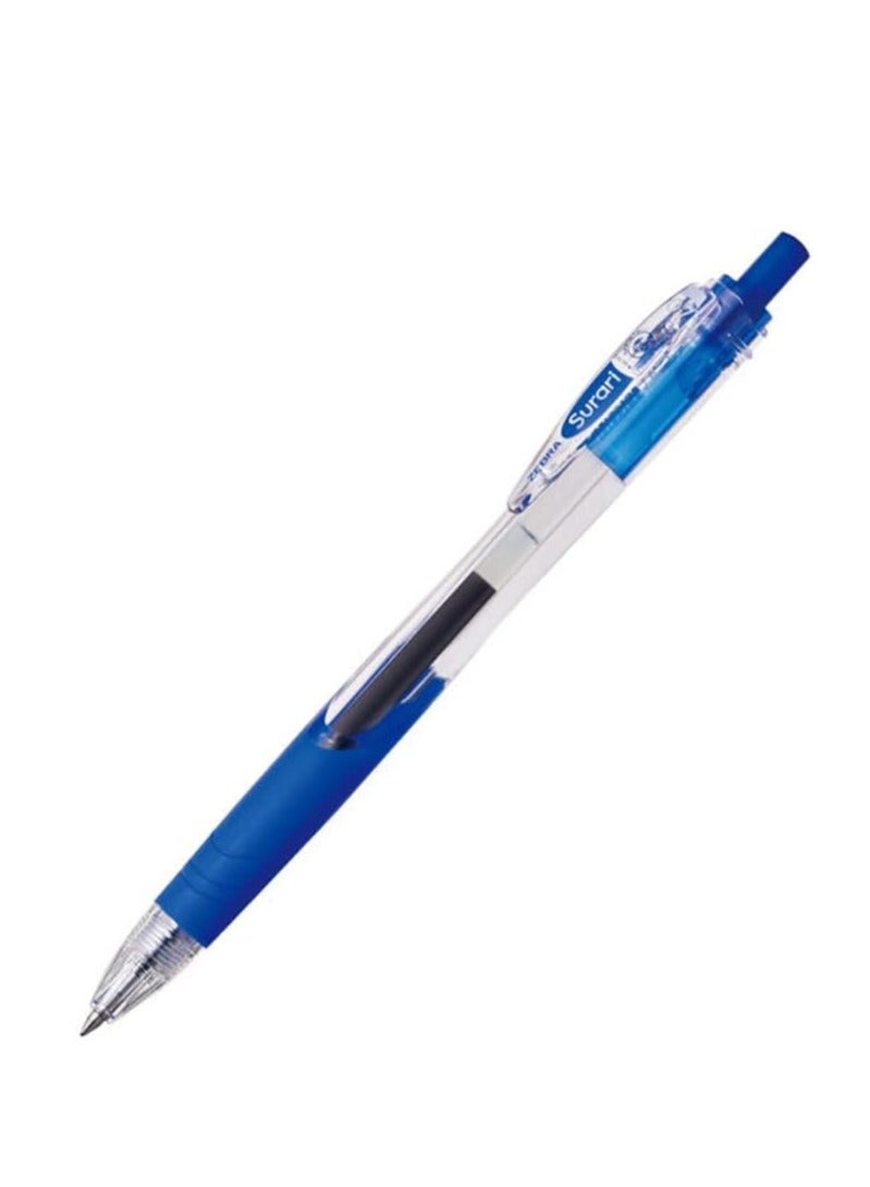ZEBRA Emulsion Ink Ball-point Pen Surari 0.7mm Blue  Pack Of 10 - Image 2