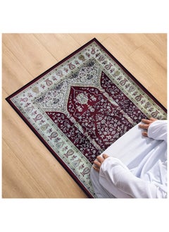 Intex Curtains House INtex Home Velvet Prayer rug - printed fabric padded with antislip layer - non pattern modern  design - 70 x 110 cm  - Image 3