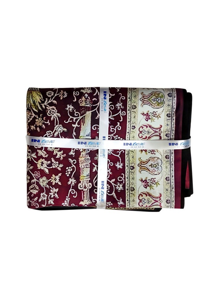  انتكس بيت الستائر سجادة صلاة من INtex Home Velvet - قماش مطبوع مبطن بطبقة مضادة للانزلاق - تصميم عصري بدون نقش - 70 × 110 سم  - Image 4