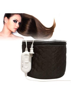 XNX XNX 110V Electric Hair CapHair Care HatHome Hair SPA Beauty CapHair Steamer Thermal Heat CapNourishing Hair Hat with 3 Mode Temperature Control Black 