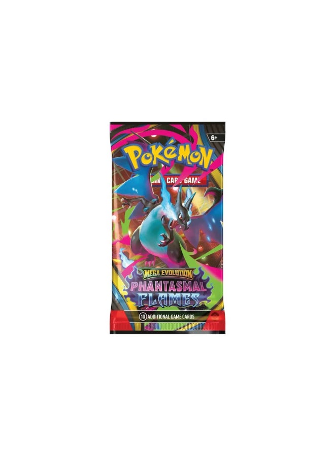 Pokemon Pokémon TCG Mega Evolution—Phantasmal Flames Booster Pack, 10 Trading Cards, Random Assorted Pack Artwork, Collectible Card Game Expansion - Image 3