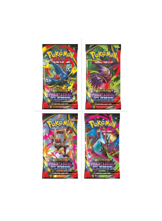 Pokemon Pokémon TCG Mega Evolution—Phantasmal Flames Booster Pack, 10 Trading Cards, Random Assorted Pack Artwork, Collectible Card Game Expansion - Image 1