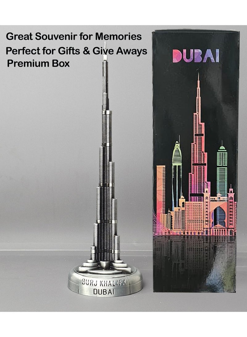 Souvenir Souq Burj Khalifa Metal 23.5 cm/9.25 Inches ,Decoration Iconic Dubai Landmark,World tallest Building Copper Polish - Image 3