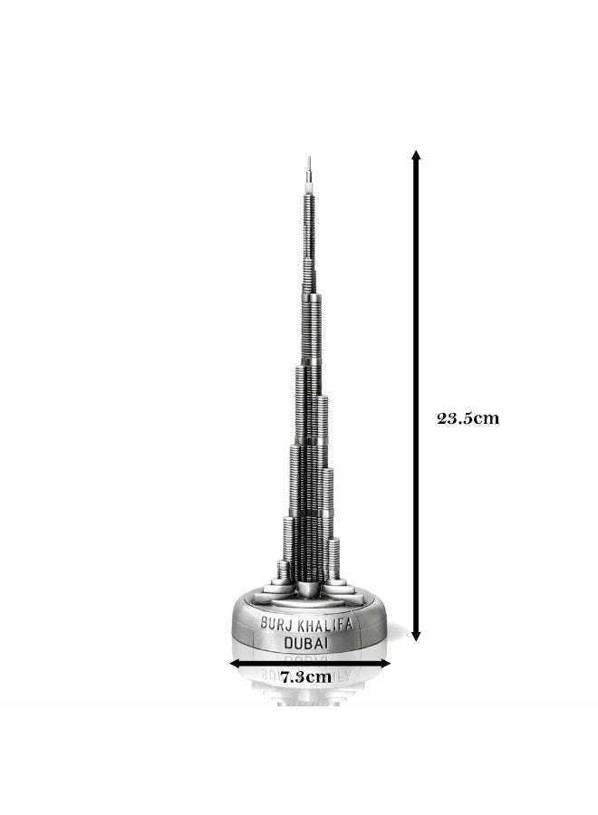 Souvenir Souq Burj Khalifa Metal 23.5 cm/9.25 Inches ,Decoration Iconic Dubai Landmark,World tallest Building Copper Polish - Image 2