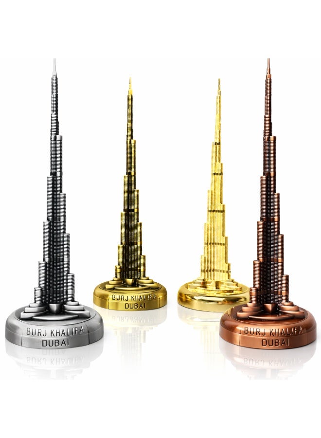 Souvenir Souq Burj Khalifa Metal 23.5 cm/9.25 Inches ,Decoration Iconic Dubai Landmark,World tallest Building Copper Polish - Image 4