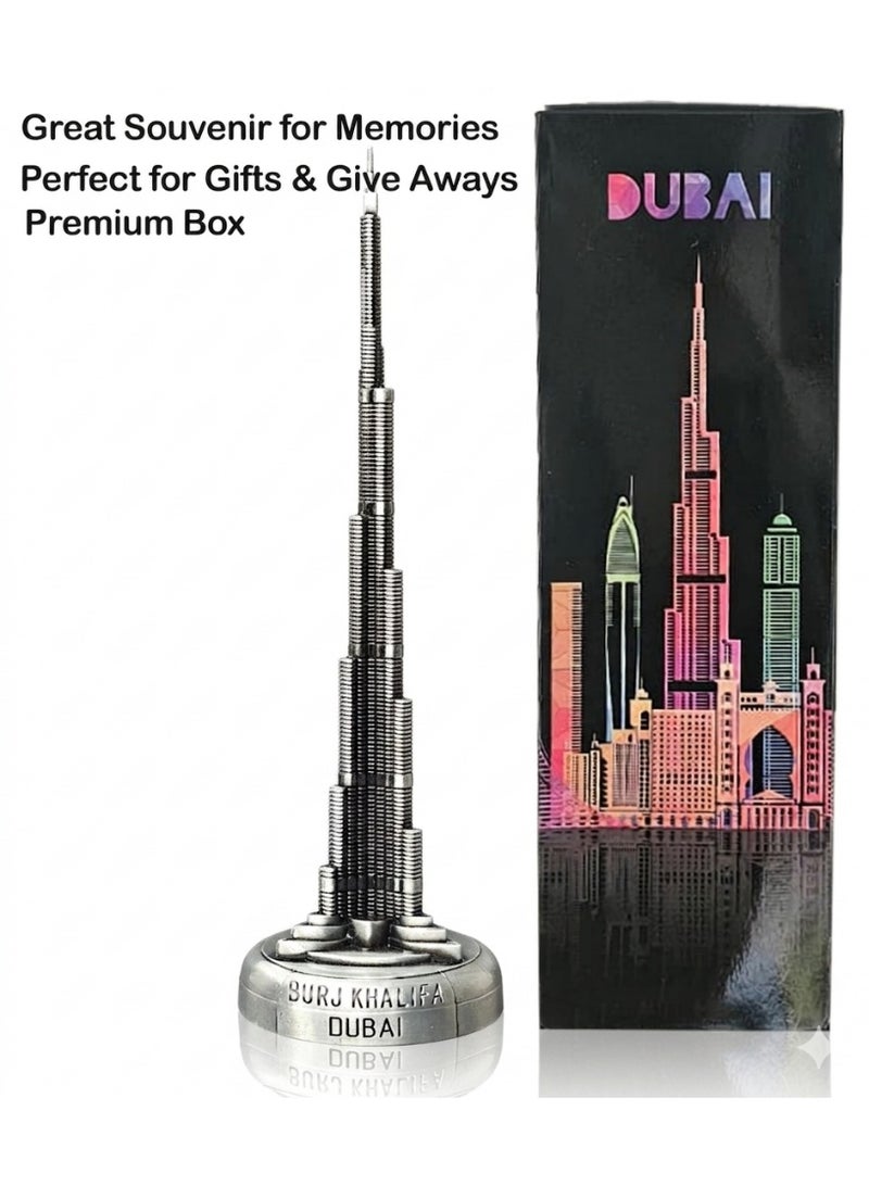 Souvenir Souq Burj Khalifa Metal 23.5 cm/9.25 Inches ,Decoration Iconic Dubai Landmark,World tallest Building Copper Polish - Image 3