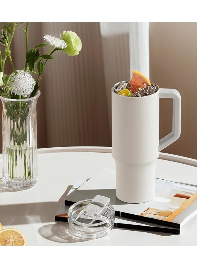 Xiaomi Straw Mug Cup,316L Stainless Steel Thermos Cup with Handle 1L Large Capacity for Sports Car Travel - Image 4