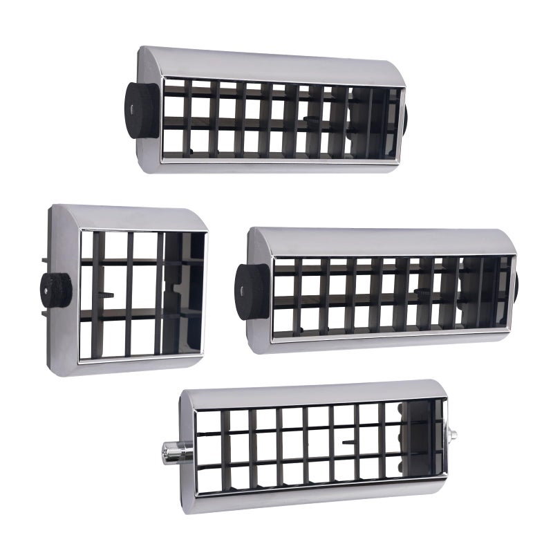 KITONLA AC Dash Vents Set 4 PCS Fit for Chevy Gmc Truck 1981 1982 1983 1984 1985 1986 1987 Replace OE 3979751 14014536