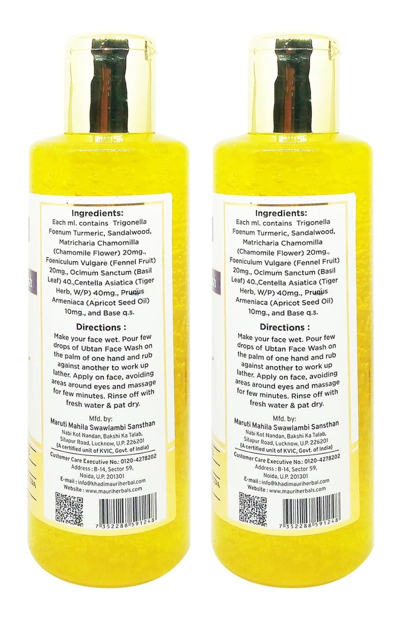Khadi Mauri Ubtan Face Wash Pack Of 2 Face Wash 300 ml - Image 2