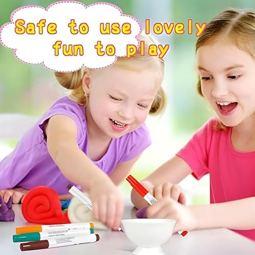 WISHKEY 11 Pcs Magical Water Pens, Floating Ink Marker Pen Set for Kids, Water Drawing Kit with Ceramic Spoon, Water-Based Doodle Markers for Drawing, 8+ Years (Multicolor, Pack of 11) - Image 5