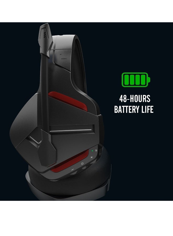 BINNUNE Wireless Gaming Headset with Noise Cancelling Microphone for PC PS4 PS5, 2.4G Headset with Mic for Laptop Computer - Image 2