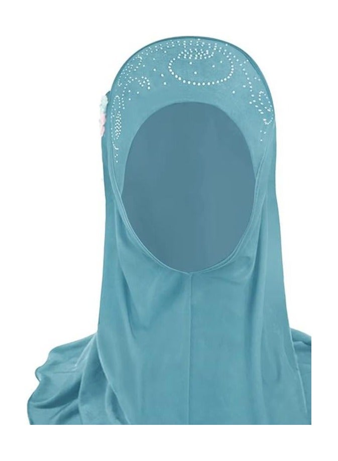 Y&D 50*48cm Suitable For 2 TO 6 Years Old Girl Shawl Lace Hijab - Image 1