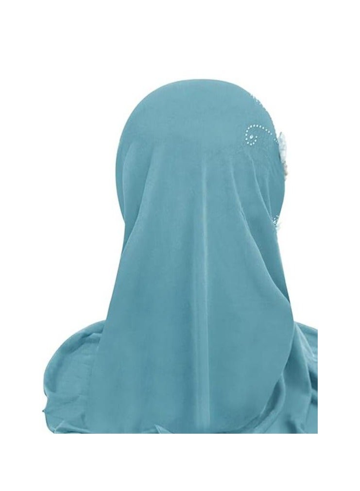 Y&D 50*48cm Suitable For 2 TO 6 Years Old Girl Shawl Lace Hijab - Image 2