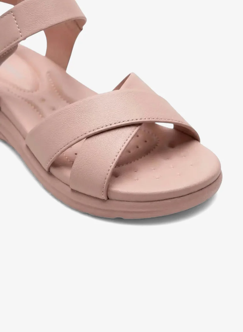 Geoomnii Pink Women’s Sandals with Back Strap – Comfortable, Stylish & Secure Fit for Women | Best Price UAE