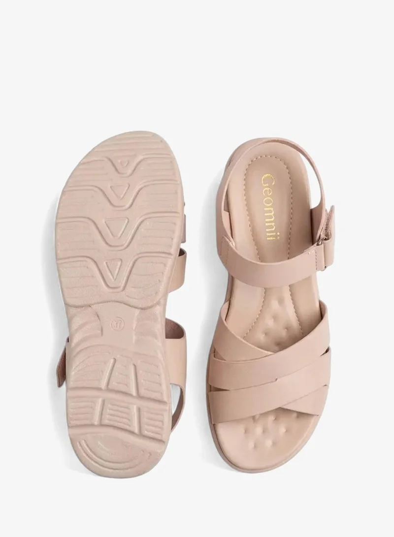 Geoomnii Pink Women’s Sandals with Back Strap – Comfortable, Stylish & Secure Fit for Women | Best Price UAE