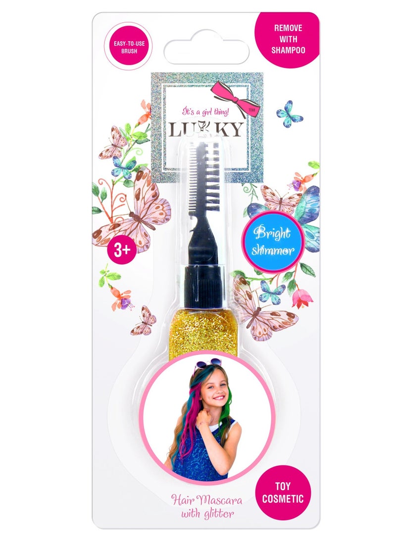 Lukky Hair Mascara with Glitter - Gold 15ml - Image 2