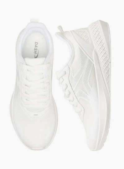 Dash Women Panelled Sports Shoes with Lace-Up Closure