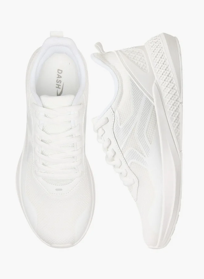 Dash Women Panelled Sports Shoes with Lace-Up Closure