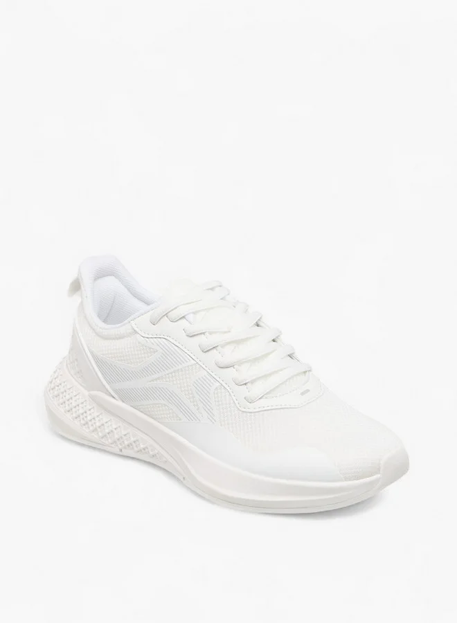 Dash Women Panelled Sports Shoes with Lace-Up Closure