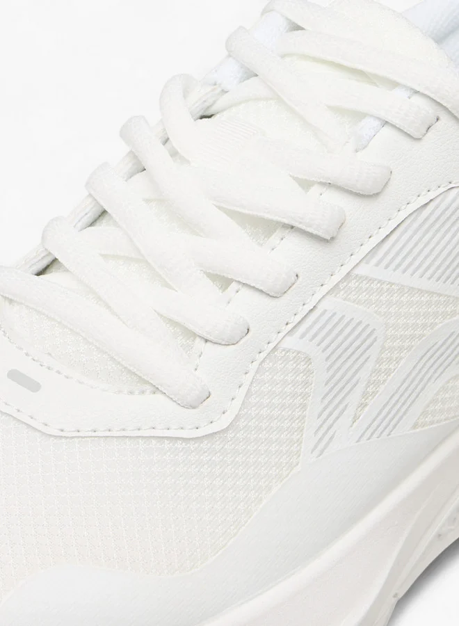 Dash Women Panelled Sports Shoes with Lace-Up Closure