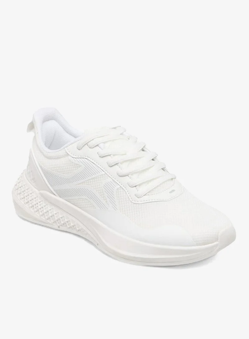 Dash Women Panelled Sports Shoes with Lace-Up Closure